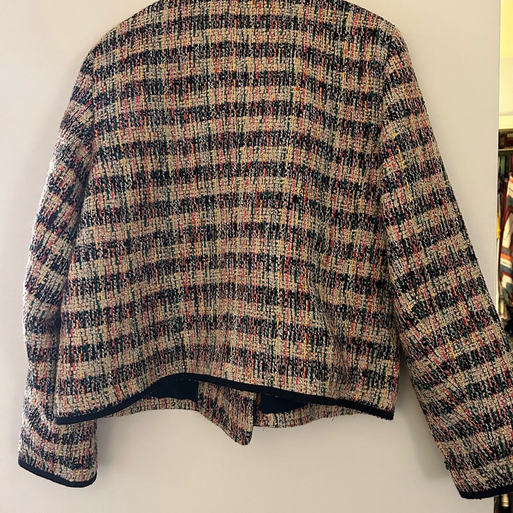Talbots Women's Multicolor Tweed Jacket - Picture 3 of 5